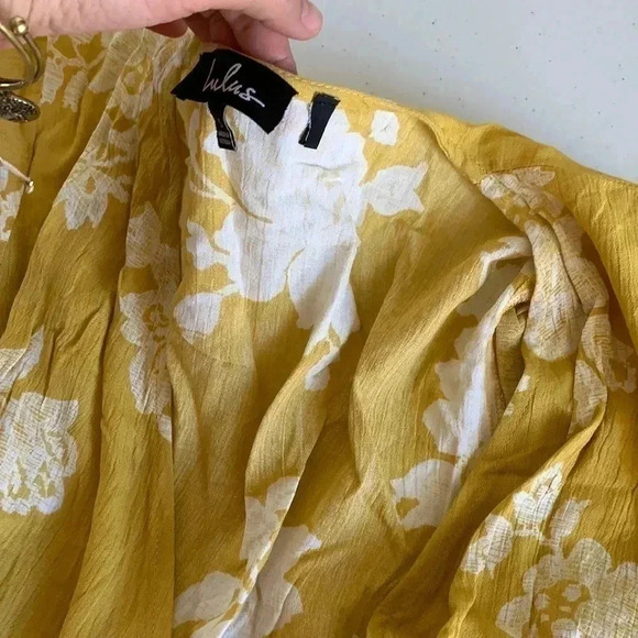 Lulu's Yellow Floral Maxi Dress - Picture 3 of 4